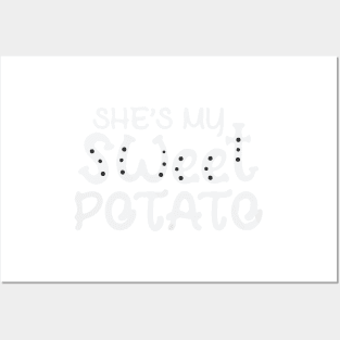 She's my sweet potato , Yes I YAM - Funny Couple Halloween costume Posters and Art